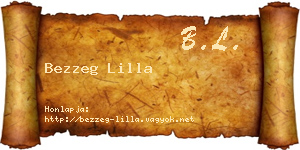 Bezzeg Lilla névjegykártya