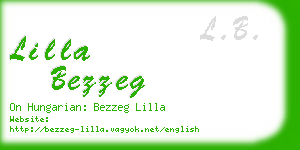 lilla bezzeg business card